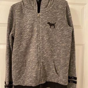 VS PINK fur lined hoodie